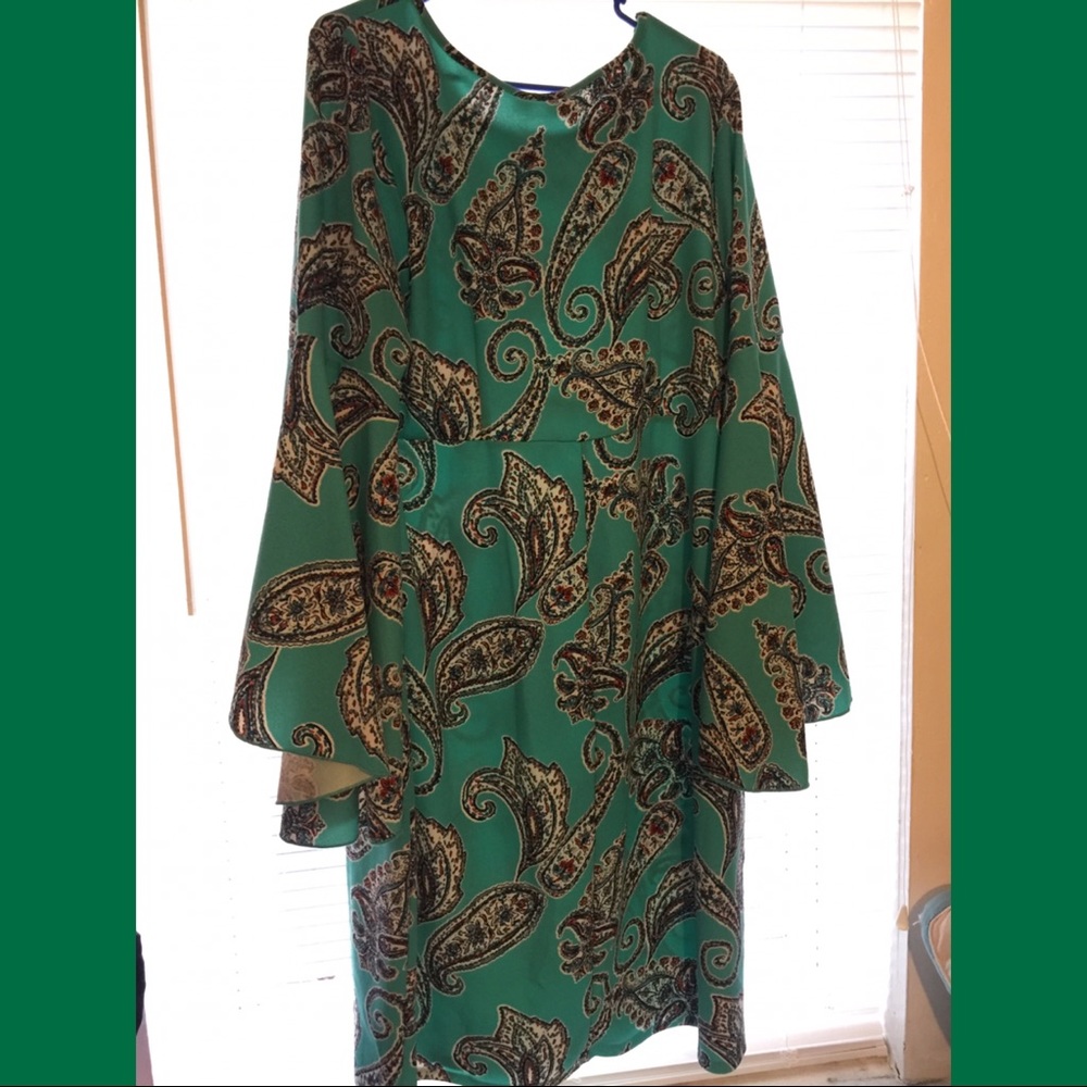 Paisley Bell sleeve dress